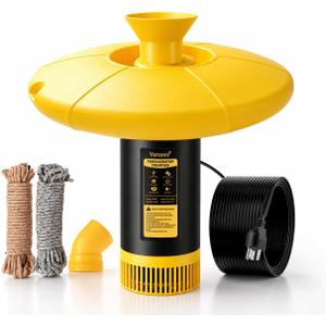 1HP Pond Fountain Aerator, 15000 GPH Floating Fountain Pump for Pond & Lake, 750W 110V High Flow, 100FT Power Cord, 2 Spray Patterns, Energy-Efficient Water Circulation System