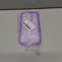 Compatible with iPhone 14 Pro Case 6.1" 2022, Cute Kawaii Curly Wave Frame Shape Soft Silicone Shockproof Protective Phone Cover for Women Girls, Clear/Purple