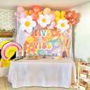4 x Five Is a Vibe Birthday Party Decorations Girl Five is Vibe Birthday Decoration 5th Party Decorations Daisy Groovy Hippie Boho Party Favor