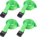Ayaport Lashing Straps with Buckles Adjustable Cam Buckle Tie Down Cinch Strap (0.75'' x 8', Green)