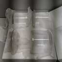 MyGift 16-Inch Modern 3-Tier Iridescent Rainbow Glass Apothecary Jars with Lids – Transparent Stacking Candy, Cookie, and Bathroom Storage Containers Multi