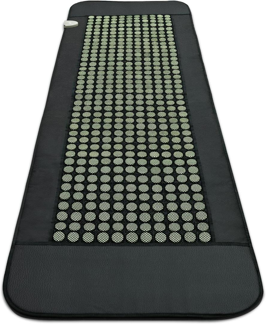 UTK 70'' x 24'' Large Far Infrared Heating Pad, Full Body Pure Jade Heating Pad for Pain Relief, FSA-HSA Eligible Weighted Mat with 429 Natural Jade, Hot to 159, 4H Auto Off, Gift for Women Men