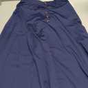 SOLY HUX Girl's High Waisted Midi Skirts Button A Line Flowy Flared Elegant Skirt Dark Blue, 11Y