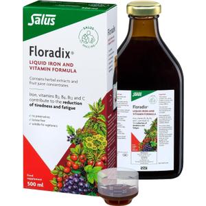 SALUS Floradix Liquid Iron Formula 500 Milliliter (EXP 03/05/27)