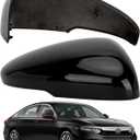 Passenger Side Mirror Cover Replacement for Honda Accord 2018 2019 2020 2021 2022 - Right Side Mirror Covers, Rear View Mirrors Cap Accessories With Lamp, Black
