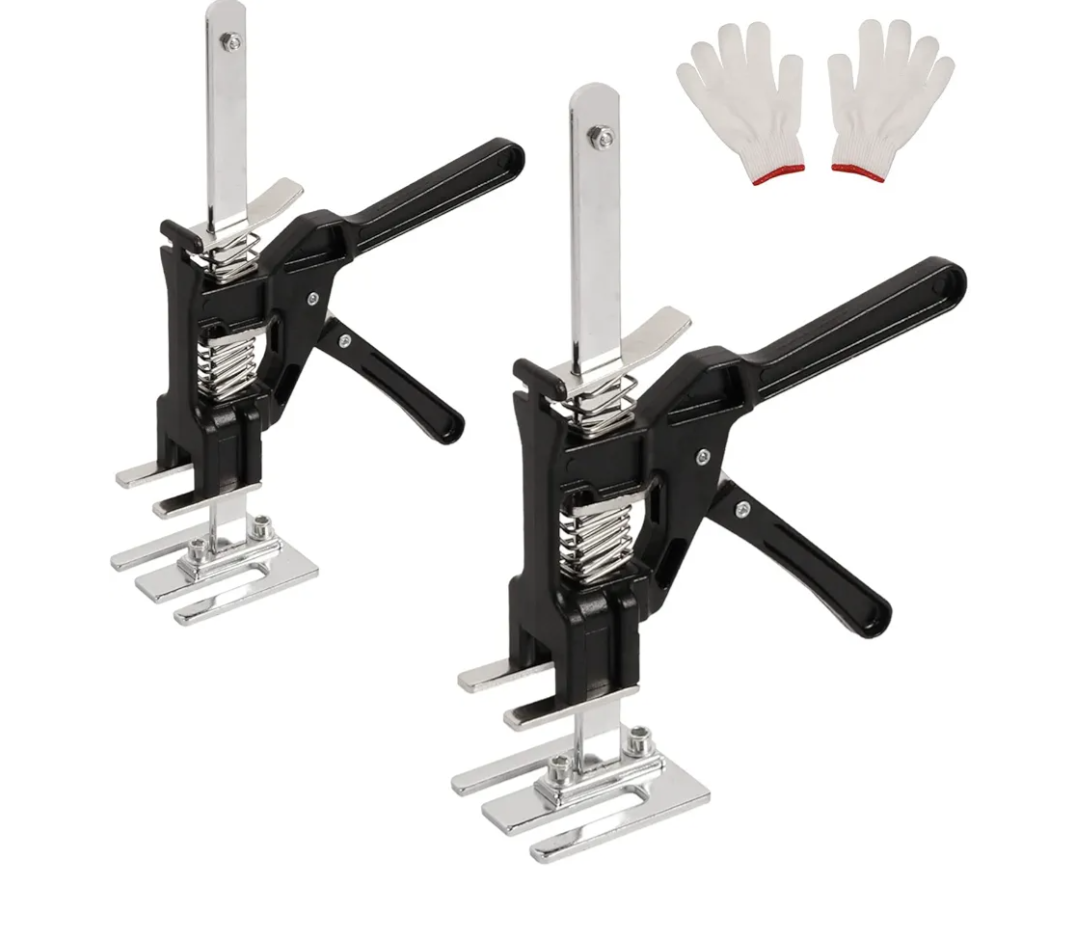 2 Pack Labor Saving Arm Jack, Lever Arm Lifter Hand Tool Jacks, Effort Elevator for Installing Doors Windows Cabinet, Furniture Drywall Lifter Jack