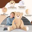 SuzziPals 43 inch Giant Teddy Bear Stuffed Animal, Lifelike Stuffed Animals for Stress Relief & Companion, Extra Soft Fluffy Big Plushies Hugging Pillow, Jumbo Teddy Bears Gifts for Kids Adults