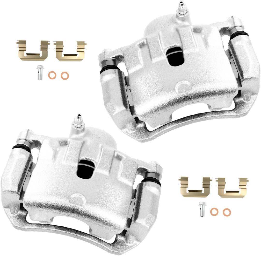 cciyu Front Left & Right Brake Calipers Assembly w/Bracket 19B6790 19B6791 For Hyundai For Elantra GT/For Veloster,For Kia For Forte/For Forte Koup/For Forte5