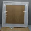JCJMY 30x30 Picture Frame White with 24x24 Mat, Display Photo 24x24 with Mat or 30 x 30 Without Mat, Wall Hanging Large 30x30 Poster Frame with Shatter Resistant Plexiglass, White