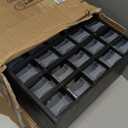 Storage Bin with Drawers - 41-Drawer Plastic Tool Organizer - Hardware or Craft Cabinet for Storing Beads, Toys, or Nuts and Bolts by Stalwart (Black)