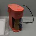 Single Serve One Cup Coffee Maker, for K Cups and Grounds, Mini Coffee Maker with Portable Handle, 6 to 12 Oz Brew Size, for Travel, Camping, Office, RV and Dorm, 120V, Salmon Pink