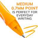 BIC Gelocity Quick Dry Assorted Colors Gel Pens, Medium Point (0.7mm), 12-Count Pack, Retractable Gel Pens With Comfortable Full Grip