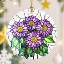 Birth Flower Christmas Decorations for Tree, Christmas Ornaments, Keepsake Ornaments, Holiday Decor, Holiday or Xmas Gifts, Birthday Gifts, Gift for Flower Lovers - Gift for People Born in September