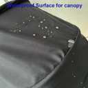 Changing Washing Kit,Canopy Sunshade Cover,Compatible with Car Seat Doona Strollers (Black)