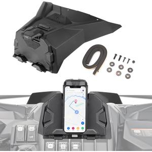 KEMIMOTO Electronic Device Holder Compatible with Can-Am Maverick Sport Trail 2019-2025, Commander GPS Tablet Mount 2021-2025 Storage Box, Replace OEM 715005212