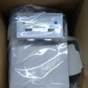 Joydeco No Drill Zebra Blinds for Windows, Cordless Day & Night Dual Sheer Roller Shades, Easy Installation, Free-Stop Lift System, Light Filtering Privacy Blinds for Home(White,30" W x 75" H)