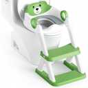 Potty Training Seat, Upgrade Toddler Toilet Seat for Kids Boys Girls, 2 in 1 Potty Training Toilet for Kids, Splash Guard Anti-Slip Pad Step StoolUpgraded Cushion