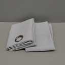 ChrisDowa Grommet Room Darkening Curtains for Bedroom and Living Room - 2 Panels Set Thermal Insulated Blackout Curtains (Greyish White, 38W x 54L)