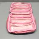 LoDrid Doll Case Compatible with Monster High Dolls with 6 Transparent Pockets for Display and Storage, Tote Bag with Front Pocket and Handle, Pink, Bag Only