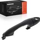 A-Premium Front Driver or Passenger Side Exterior Door Handle with Keyhole Compatible with Ford Focus 2000-2007 & Mazda Tribute 2001-2006, Smooth Black, Replace# 2T2Z-7822404