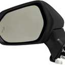 Driver Side Mirror Compatible with 2018-2024 Toyota Camry Powered Adjustment, Heated, Turn Signal, Blind Spot Detection, Manual Folding, Black - OEM TO1320368