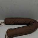 Comfyanno 38” Weighted Under Door Draft Stopper, Fits Front, Bedroom, Interior Door, Easy to Install, Block Cold Air Draft from Bottom Door, 2.2lb, Fits Door Gap up to 3”, Brown