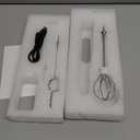 YUSWKO Beige Handheld Milk Frother Wand with Stand for Coffee, Rechargeable Electric Whisk with 3 Heads 3 Speeds Drink Mixer Coffee Frother For Latte, Cappuccino, Hot Chocolate, Egg