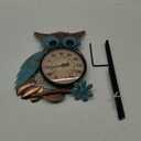 MUMTOP Outdoor Thermometer, 42 Inch Metal Owl Garden Stake Outside Wall Thermometer for Patio, Yard and Garden