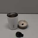 Owala SmoothSip Slider Insulated Stainless Steel Coffee Tumbler, Reusable Iced Coffee Cup, Hot Coffee Travel Mug, BPA Free 12 oz, Vanilla Bean