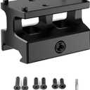 4 x 0.87" Red Dot Sight Riser Mount - Picatinny to RMSc/RMS/Doctor/RMR/SRO/407C/507C/508T/407K/507K/Vortex Venom/Viper/Fastfire Adapter (Doctor/Noblex/CTS-1250 Footprint)