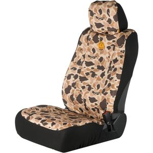 Browning Universal Low Back and Bench Seat Covers, Water and Dirt Resistant Car, Truck, and SUV Seat Covers, Arms Co. (Tan Duck Camo), Low Back (Single)