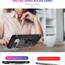 Korecase Phone Case for Google Pixel 8 Case with Finger Ring Holder Kickstand,Military Grade Phone Case Heavy Duty Shockproof Full Body Protective Phone Cover for Google 8 Black