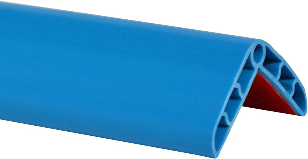 Wall Corner Edge Protector 4 Pack,1.57x1.57x23.62x0.28 inch Soft Baby Proof Corner Guards for Sharp Edges, Self-Adhesive Corner Protectors for Home, Kindergarten,Thickness-7mm(0.28 in) (Blue)