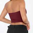 Trendy Queen Womens Tube Tops Strapless Crop Tops Basic Backless Sleeveless Going Out 2026 Spring Outfits Summer Clothes (XS)