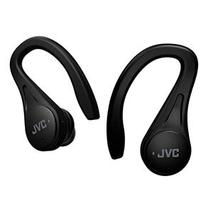 Victor HA-EC25T HA-EC25T-B Fully Wireless Earphones, Ear-hook Type, Main Unit Weight: 0.2 oz (6.9 g) (one ear), Up to 30 Hours Playback, Waterproof, Bluetooth Ver5.1 Compatible, Sports, Black