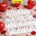 Funny Valentine's Day Cards Set, 24 Pack, 24 Design with Slang Phrases, 3.5x5 inch, Kids Classroom Exchange