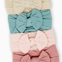 Yxiang 4 PCS Super Stretchy Soft Baby Headband,Cute Big Bows Head Wrap Nylon Headband for Baby Girls Newborn Infant Toddlers