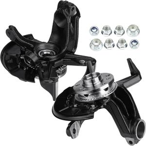 2 PCS Front Steering Knuckle & Wheel Bearing Hub Assembly Fit for Volkswagen for Beetle 1998-2010, for Golf 1999-2006 1.9L, for Jetta 1999-2005, with 280mm Rotor Only, 698-374, 698-375, Left Right