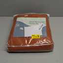 Nanspring Rust Linen Curtains 96 Inches Long for Living Room Light Filtering Semi Sheer Curtain Back Tab Rod Pocket Vintage Rustic Luxury Home Decor Drapes for Bedroom Office 52x96, 2 Panels