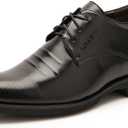 Battle Men Men's Elevator Shoes 2" Taller Lace up Faux Leather Formal Oxford Dress Footwear Removable Invisible Height Increasing Insole Formal Men (Color : Black, Size : 7 MUS)
