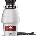Waste King L-2600 Legend Series 1/2 HP Continuous Feed Garbage Disposal with Power Cord, Waste Disposer for Kitchen Sink