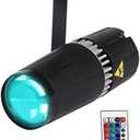 Pinspot Stage Light- SENLAN 9W RGB 3-in-1 Beam Light by IR Remote Controller, 2PCS