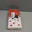 Artoid Mode Black Cats Red Hearts Valentine's Kitchen Towels Dish Towels, 18x26 Inch Wedding Farmhouse Decoration Hand Towels