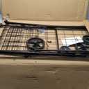 Amazon Basics Foldable Shopping Utility Cart with 360-Degree Wheels, Easy Assembly, Black, X-Large