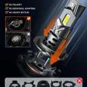 SEALIGHT H7 Bulbs 60000LM for ATVs & Powersports, 2024 Version, 60000LM Brighteness Wireless Fog Lights Easy Installation 10 Years Lifespan Daytime Running Lamp Modules- Pack of 2