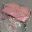 Pink Hair Bows Holder Headband Organizer for Girls Long Baby Hair Clips Accessories Display Storage Hanging Wall Decor with Hooks Gift for Christmas Nursery Toddler Girls Room