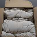 Bedsure Oversized Queen Size Comforter Set, Beige Soft Prewashed Bedding for All Seasons, 3 Pieces GentleSoft Down Alternative Bed Set, 1 Lightweight Comforter (98"x98") and 2 Pillowcases (20"x26")