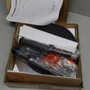 Yuede Drink Table, Small Round Side Table for Small Spaces, Modern Accent Round End Tables with Metal Leg, Thickened Wood Pedestal Coffee Tables for Living Room, Bedroom, Narrow Corners,Sofa Couch