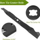 942-0741A 942-0741 Mulching Blade, Compatible with 21" Deck Mower Troy Bilt M TD Cub Cad et TB130 TB240 TB160 TB230 TB115, Replace 742-0741A 742-0741, 2 Pack