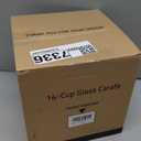 14-Cup Glass Replacement Coffee Carafe Compatible with Cuisinart Coffee Maker Models DCC-2200, DCC-2600, DCC-2800, DCC-3200, and DCC-3200P1, Coffee Pot Decanter Pitcher, Black Handle